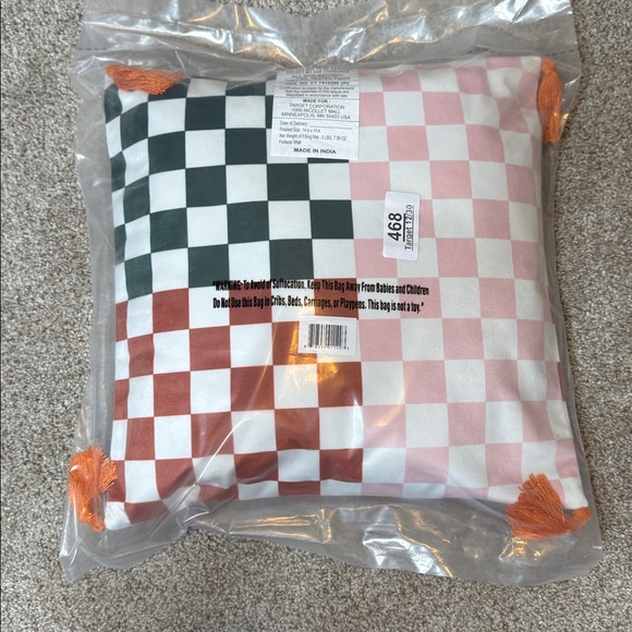 5/$15 Target | Boho Checkered Throw Pillow 14 X 14 - Picture 8 of 9
